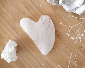 Massagesteine Gua Sha Rosenquarz