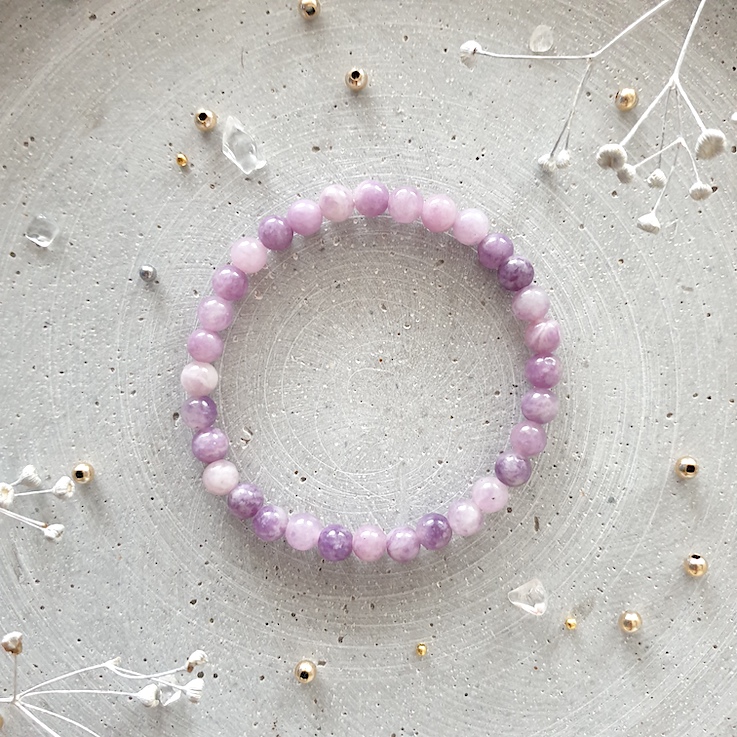 Lepidolith Armband