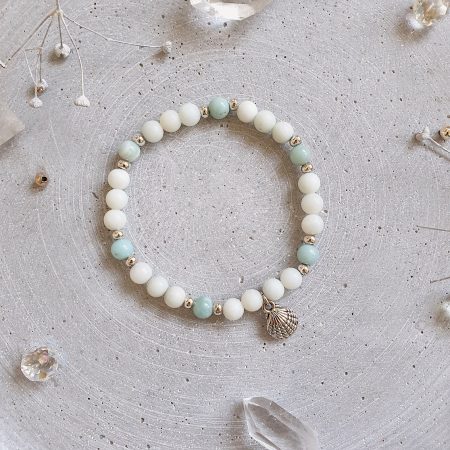 Armband Seashell Amazonit