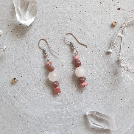 Ohrstecker Selflove Rhodonit Rosenquarz