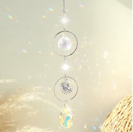 Sonnenfänger in silber mit Sonne